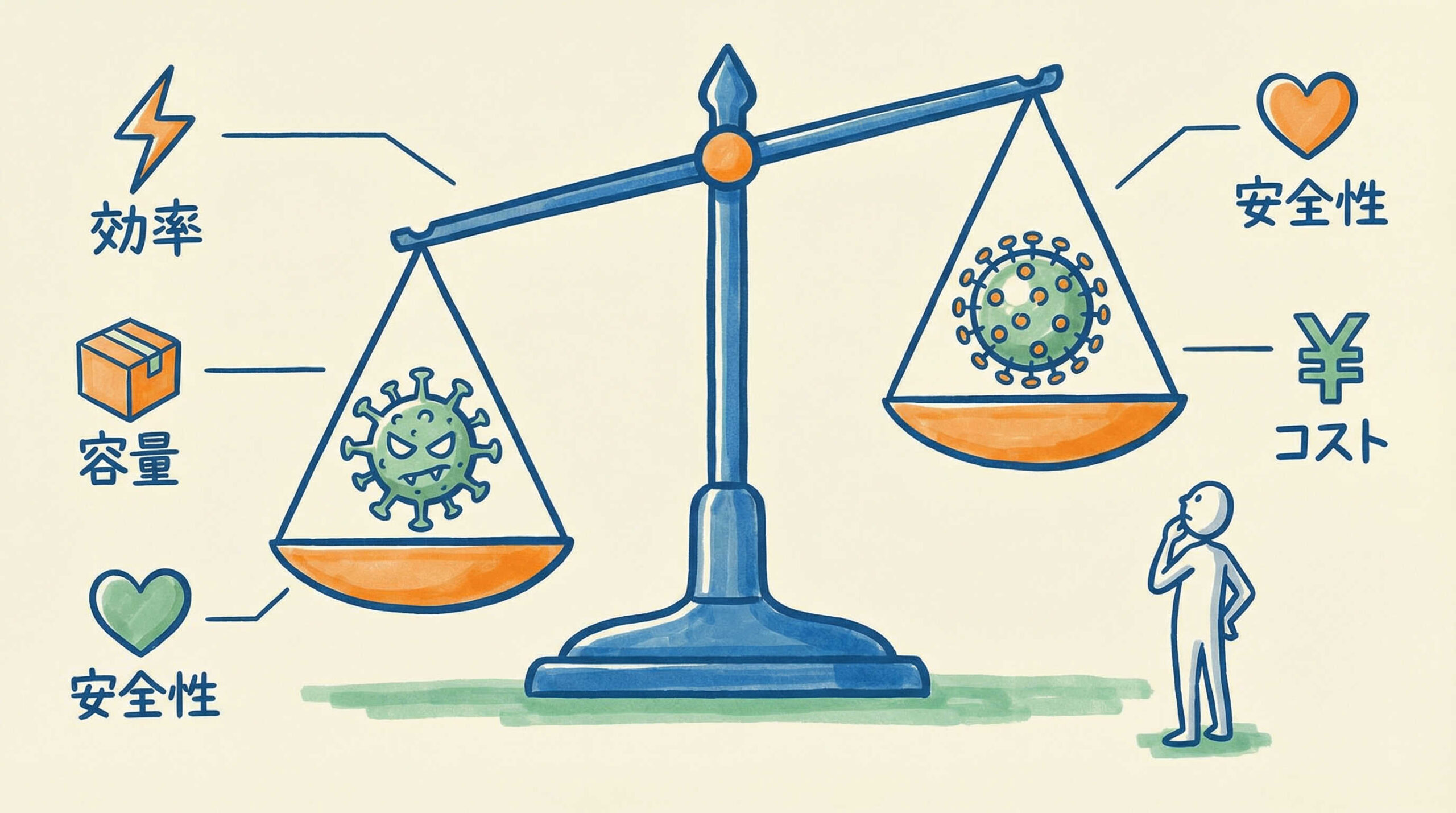 【項目別比較】ウイルスベクター対非ウイルスベクターの優位性評価