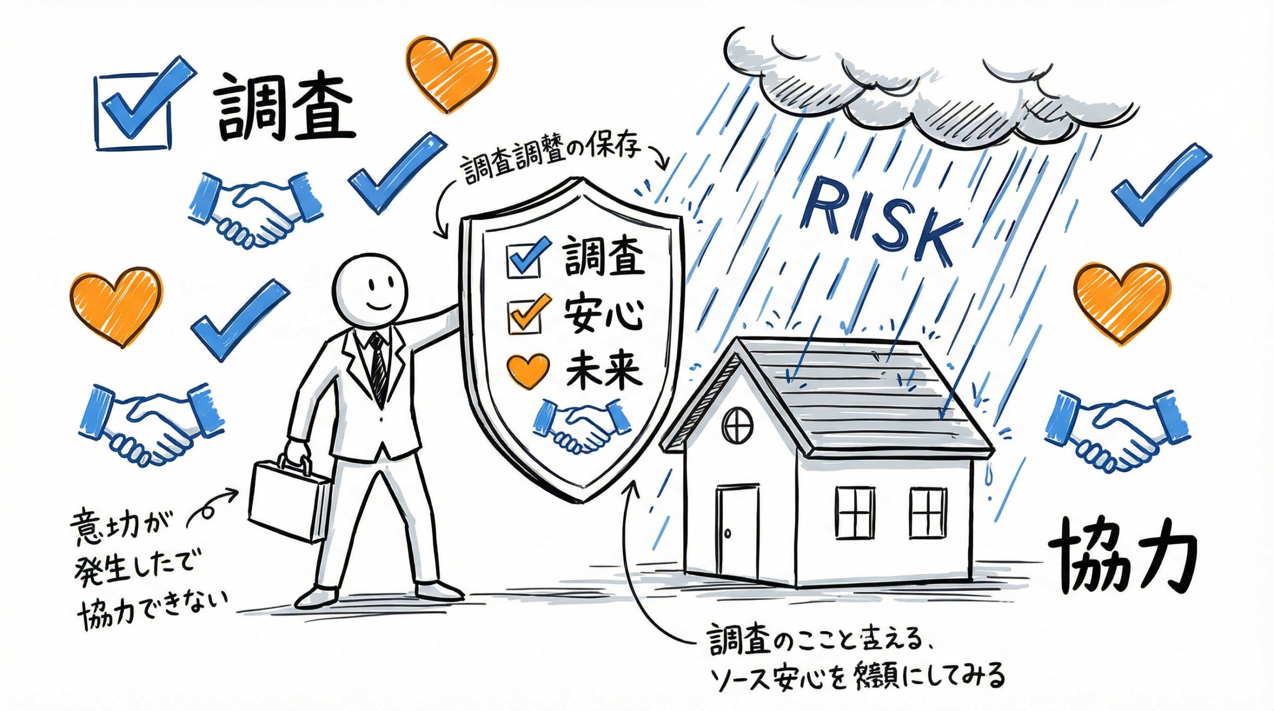 理由：仲介・買取再販の実務において厳密な管理調査が不可欠な背景