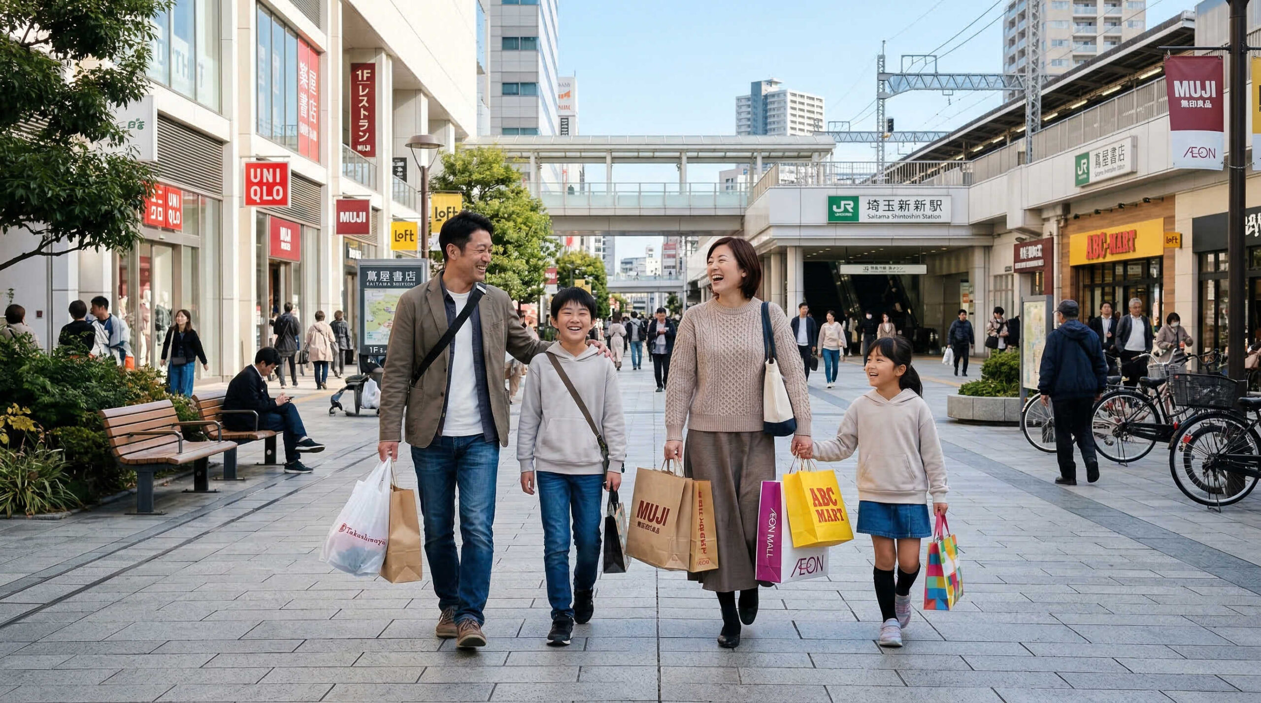 生活に必要な施設が徒歩圏内に揃っている