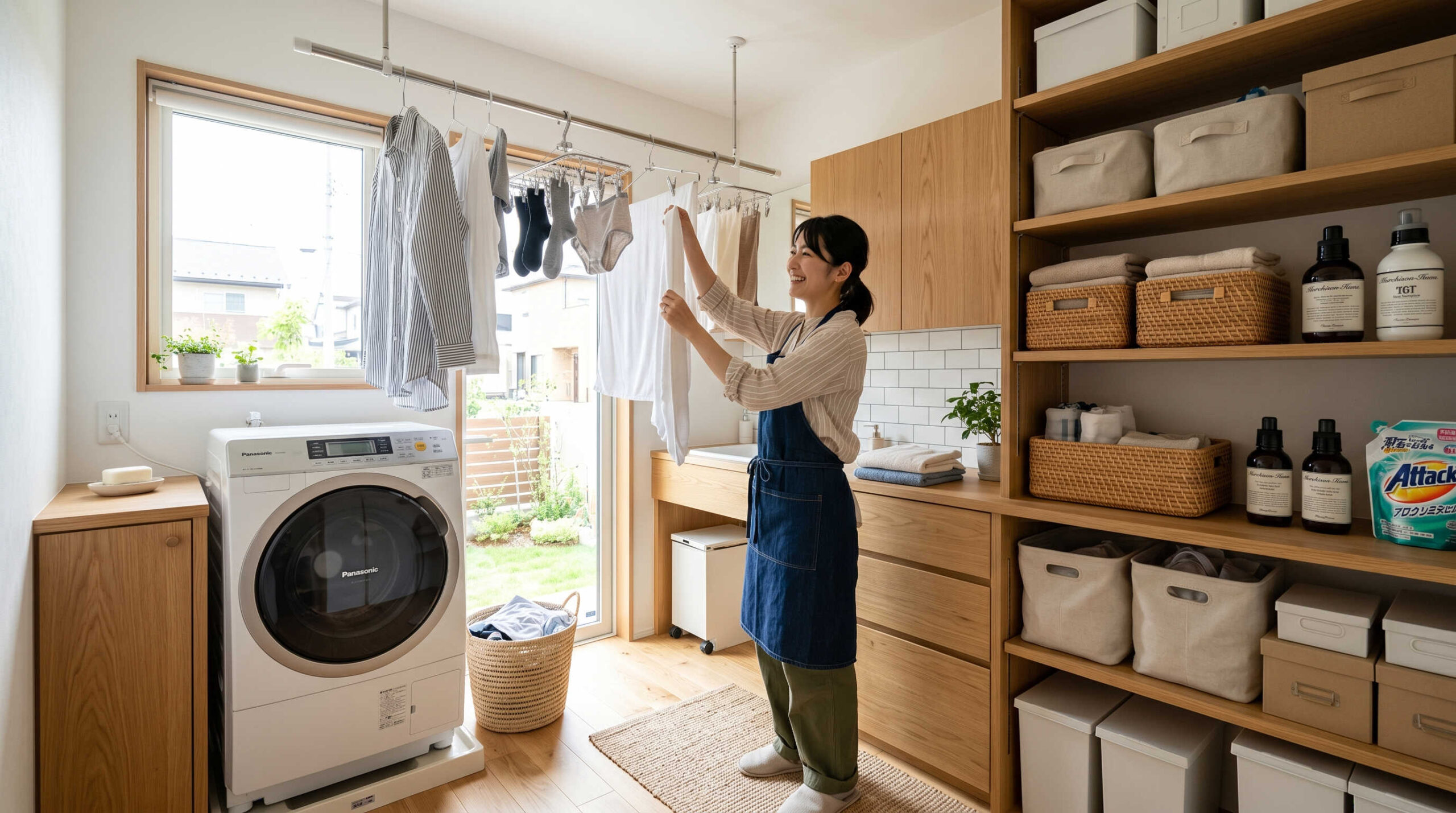 分譲住宅でよく見られる独立型ランドリールームの間取り実例