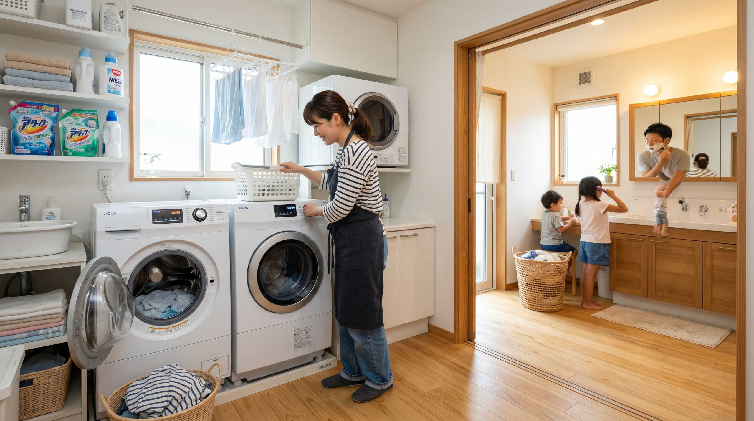 ランドリールーム・脱衣所独立型間取りの5つのメリット
